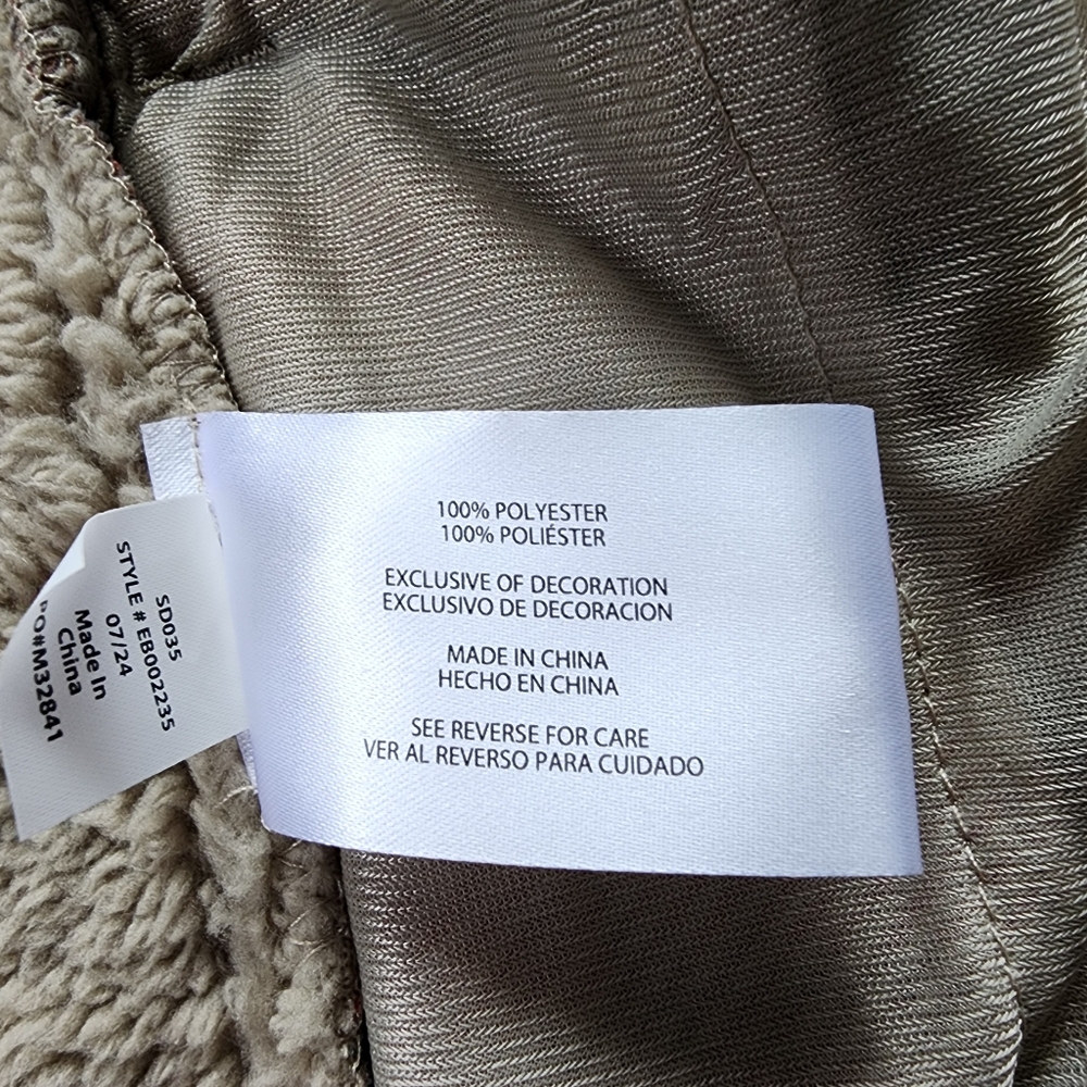Eddie Bauer Striped Sherpa Lined Fleece Jacket - Picture 11 of 16